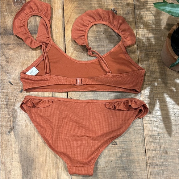 Zara Rust Ruffle Bikini - Picture 3 of 3
